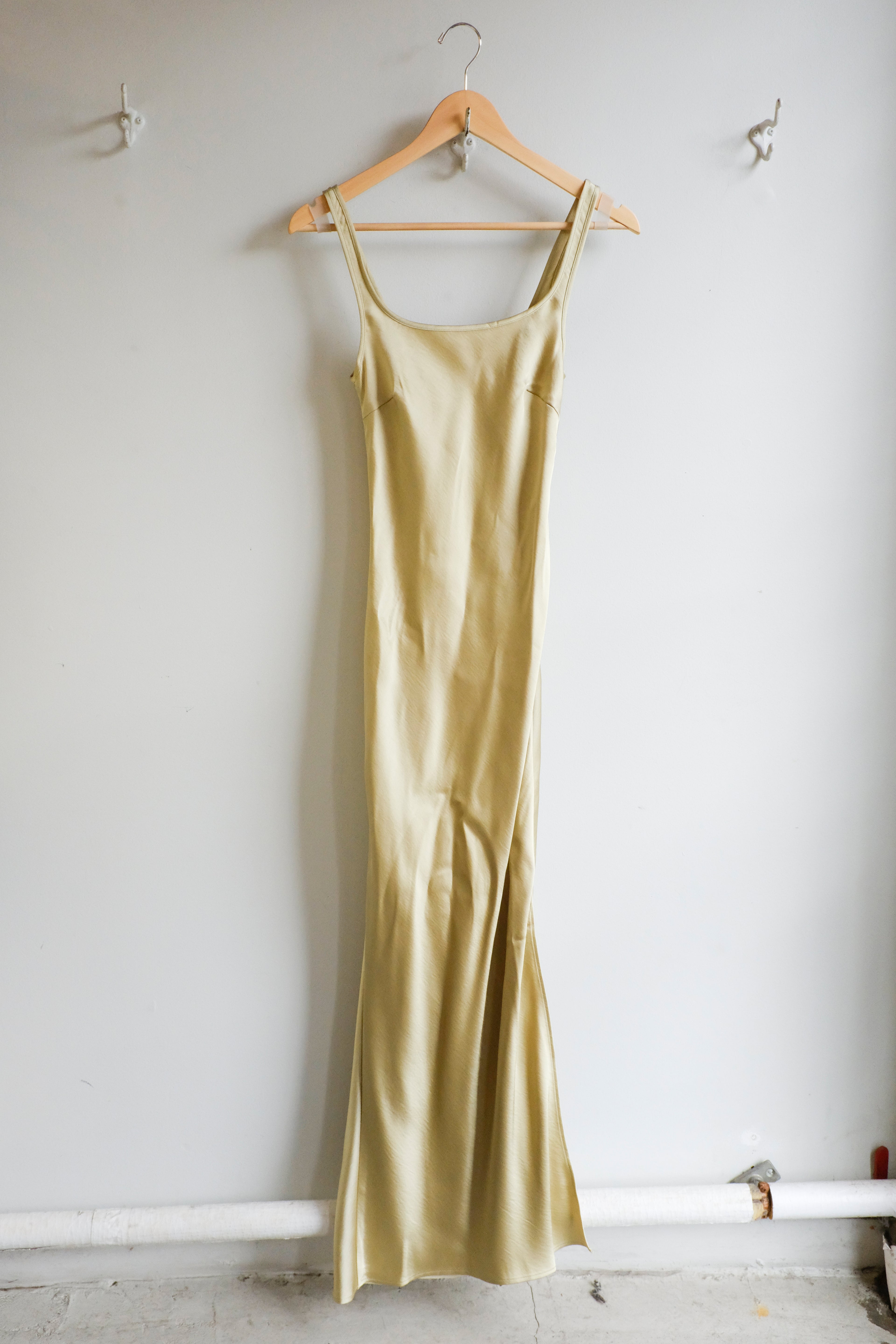 Samsoe Samsoe - Sunna Dress - Sage Green - flat front