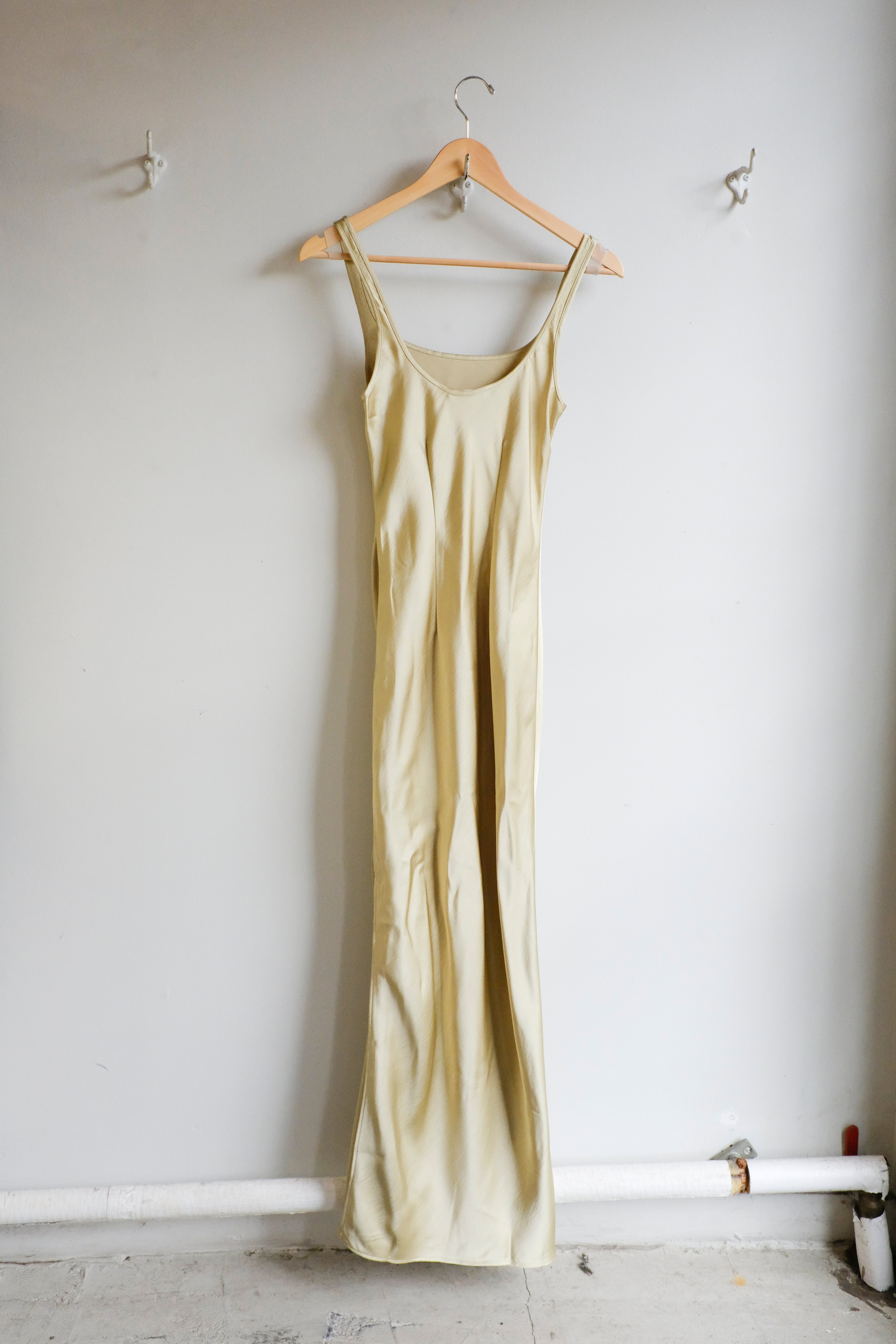 Samsoe Samsoe - Sunna Dress - Sage Green - flat back