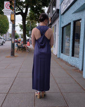 Load image into Gallery viewer, Samsoe Samsoe - Ellie Dress - Nightshadow Blue - back
