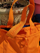 Load image into Gallery viewer, Samsoe Samsoe - Lara Shopper - Russet Orange - strap detail with branding
