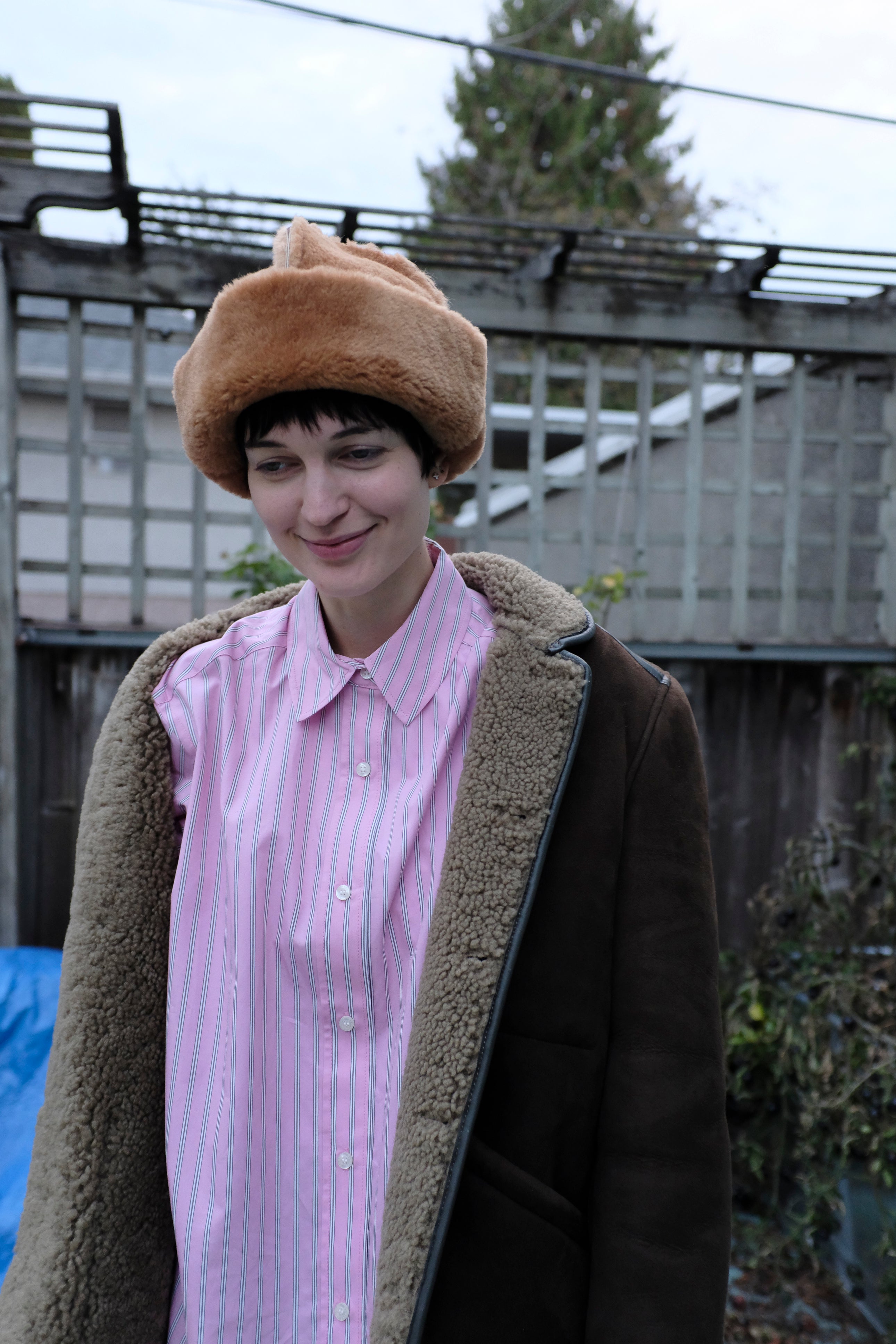 Erin Templeton - Shearling Hat - Camel