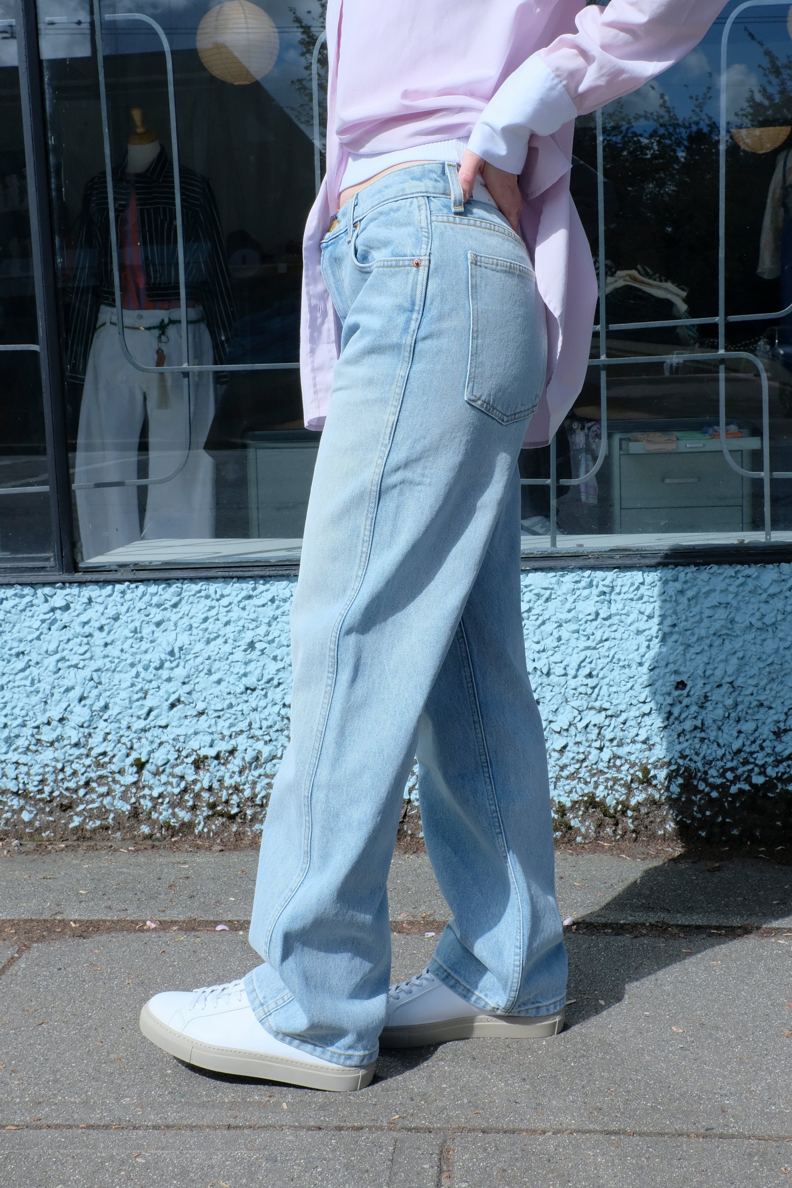 B-Sides - Plein High Straight Jean - Super Light Vintage - side