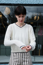 Load image into Gallery viewer, Samsoe Samsoe - Sasalome V-Neck Sweater - Solitary Star - front
