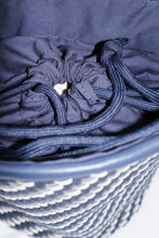 Load image into Gallery viewer, Samsoe Samsoe - Satonie Bucket Bag - Blue Multi - cinch detail
