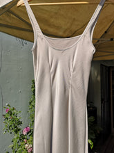 Load image into Gallery viewer, Samsoe Samsoe Sunna Dress - Warm Silver - back closeup details
