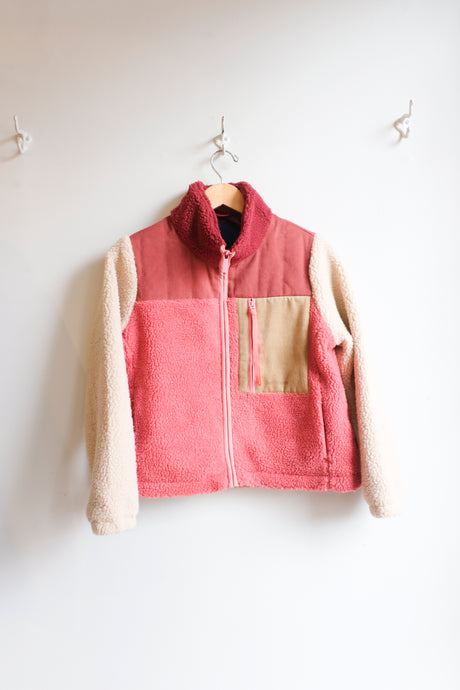 Selfhood - Block Teddy Jacket - Rust - flat front