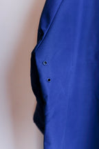 Selfhood - Hooded Poncho - Dark Blue - detail