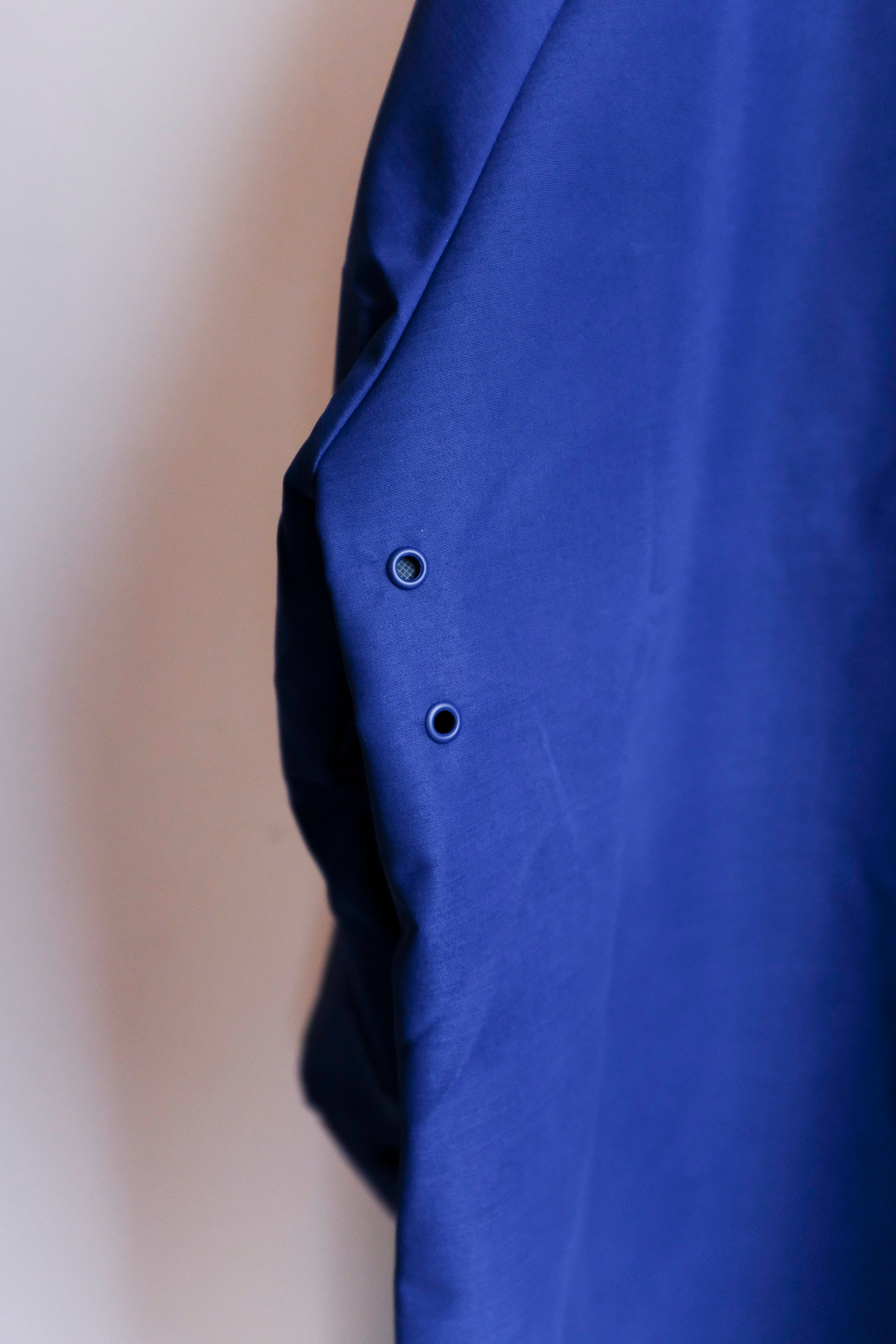 Selfhood - Hooded Poncho - Dark Blue - detail