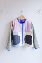 Selfhood - Quilted Block Jacket - Light Purple - Front
