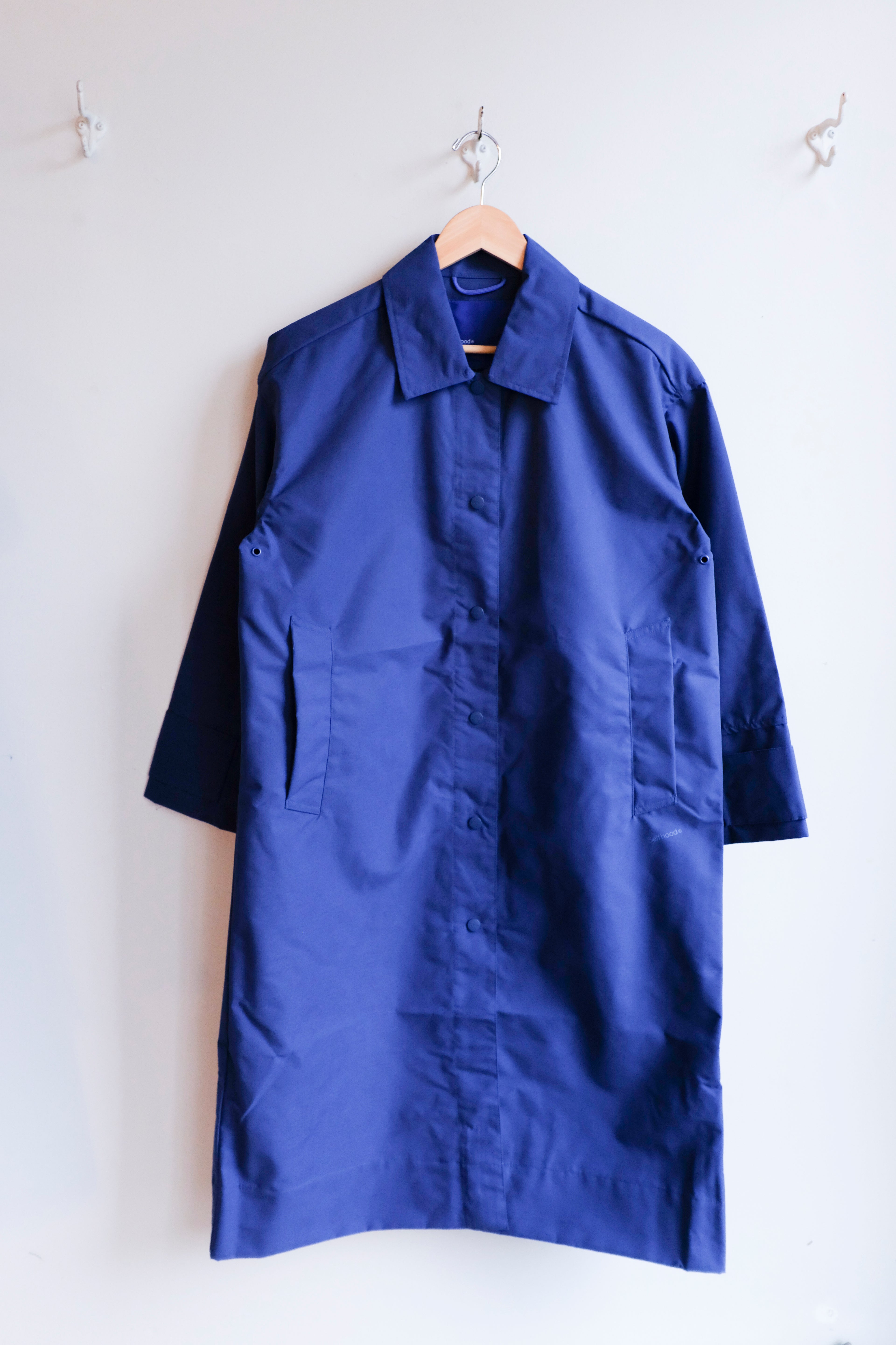Selfhood - Trench Coat - Dark Blue - Front
