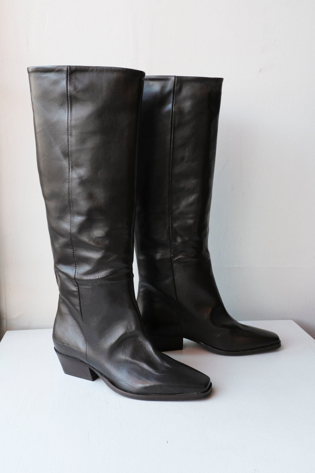 Jonelle Knee-High Boots - Dark Brown