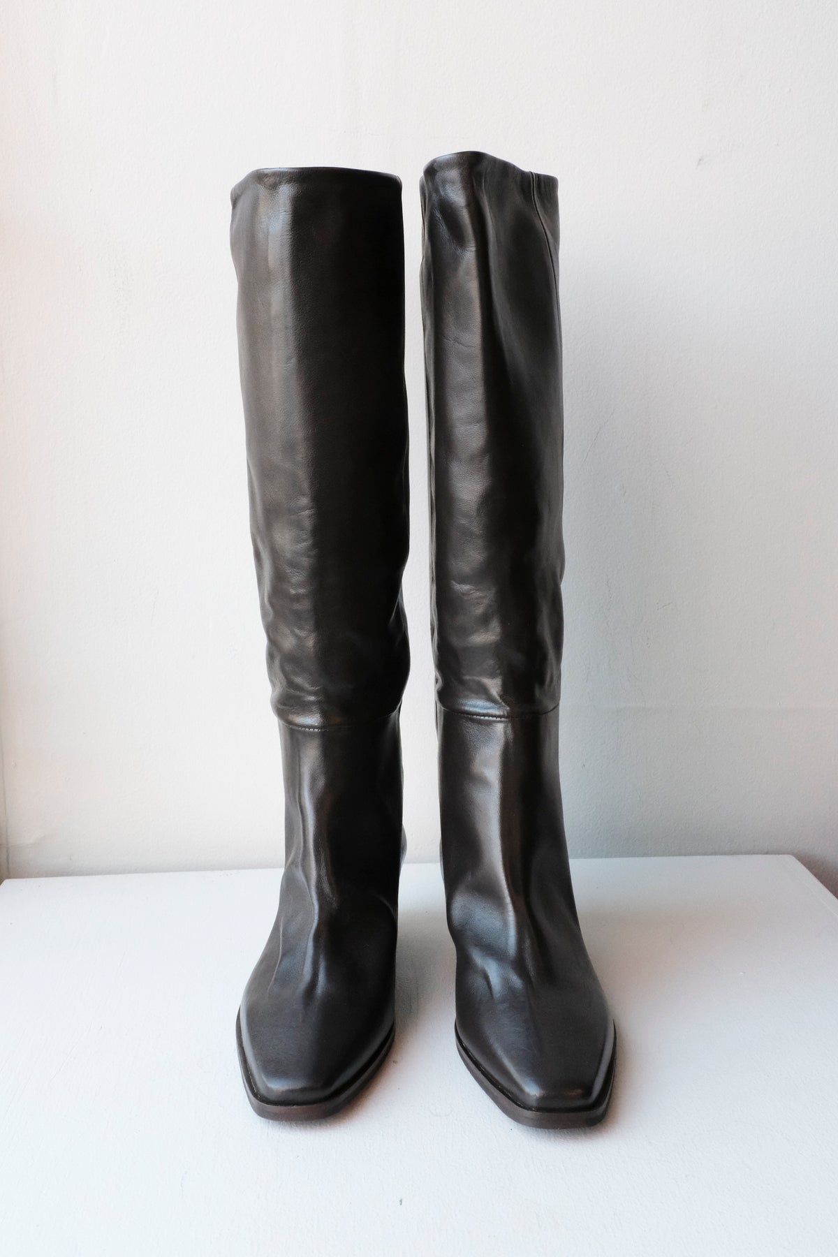 Jonelle Knee-High Boots - Dark Brown