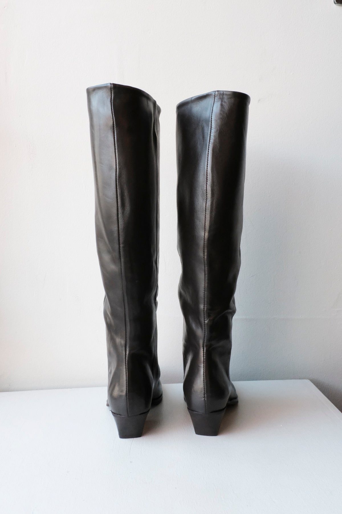 Jonelle Knee-High Boots - Dark Brown