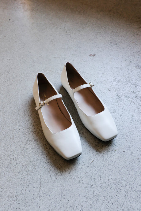 Sister x Soeur - Bianca Ballet Flats - Cream - front