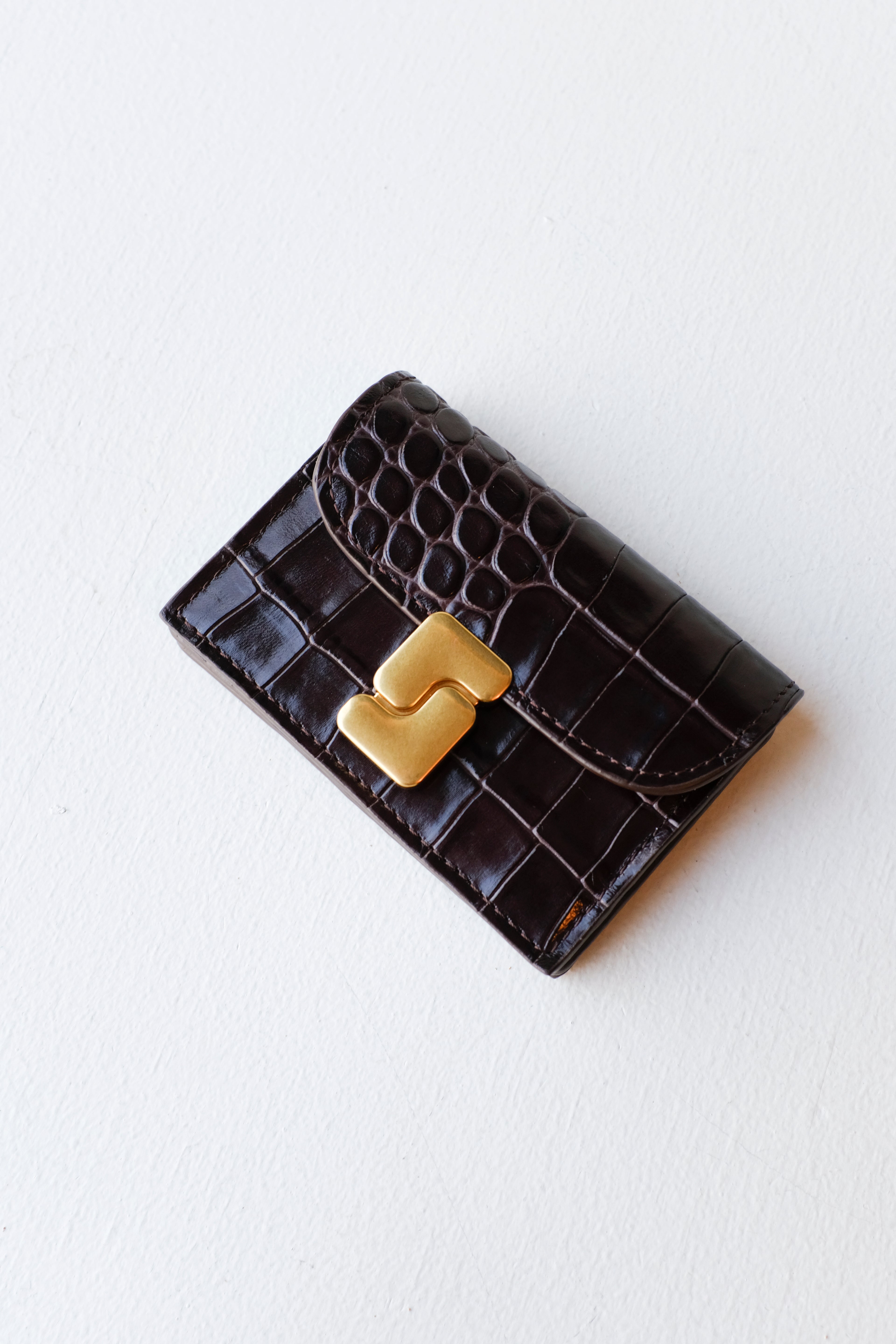 Soeur - Aube Card Wallet - Dark Brown - front