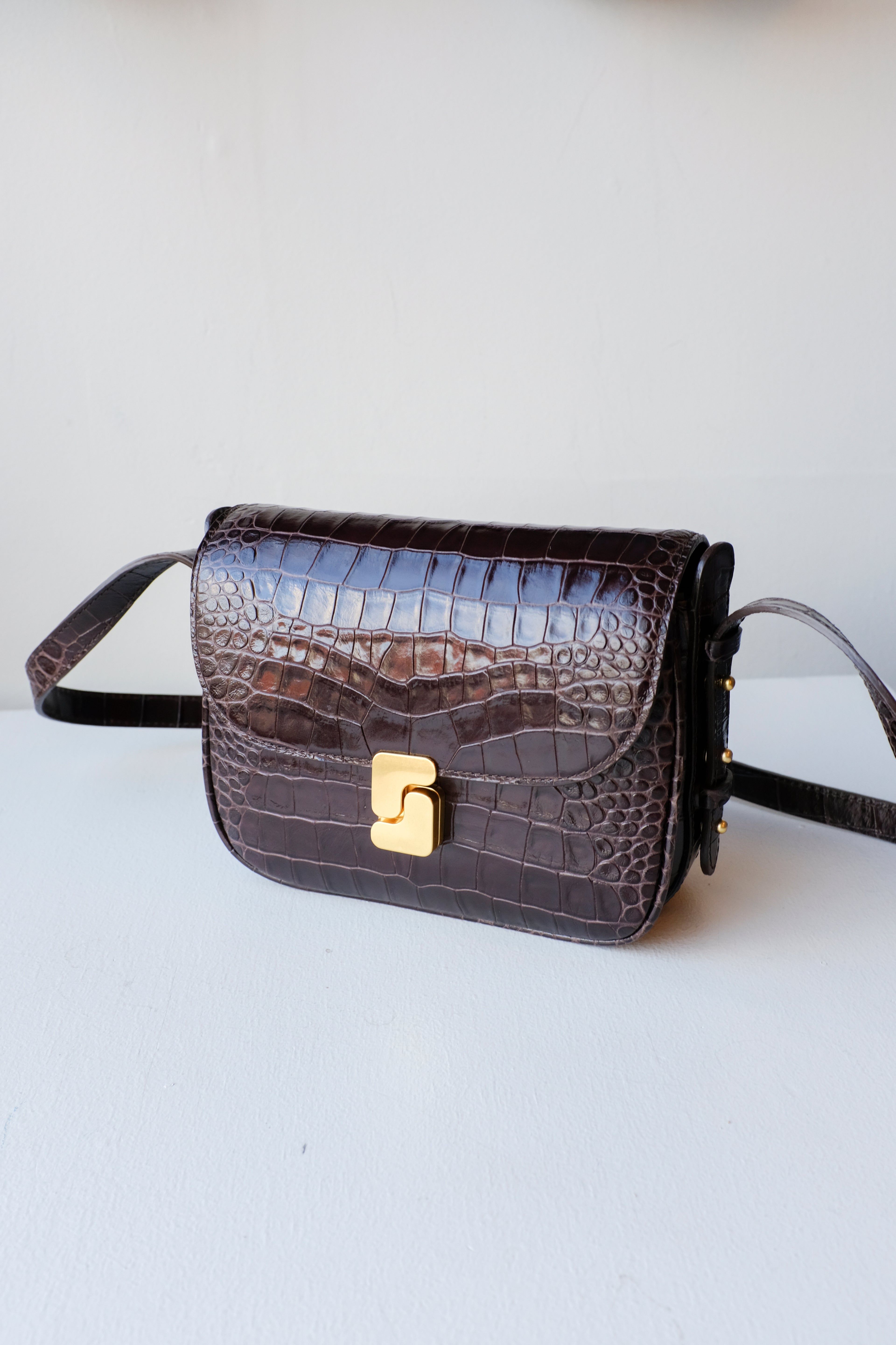 Soeur - Bellissima Mini Bag - Dark Brown -front closed