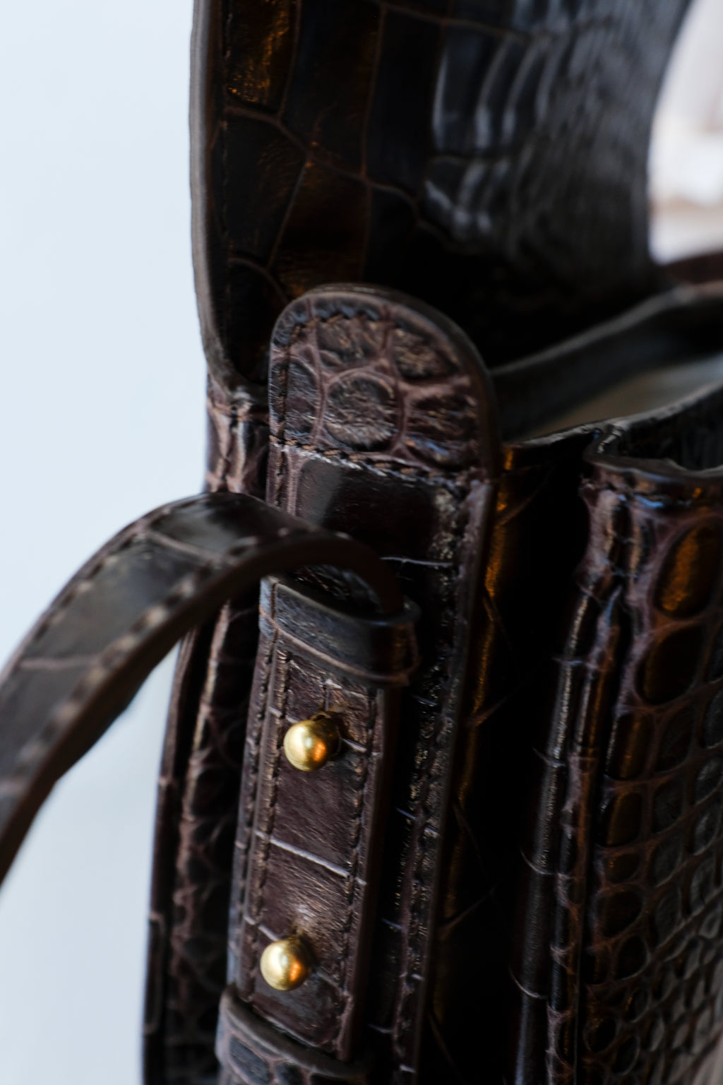 Soeur - Bellissima Mini Bag - Dark Brown - strap hardware