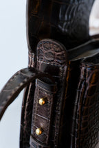 Soeur - Bellissima Mini Bag - Dark Brown - strap hardware