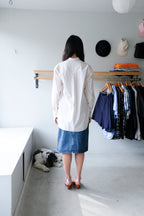 Carlotta Shirt - Orange/Grey