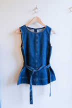 Soeur - Chance Top - Blue/Green - flat front