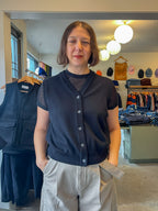 Soeur - Chiara Sleeveless Cardigan - Black - front