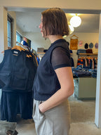 Soeur - Chiara Sleeveless Cardigan - Black - side