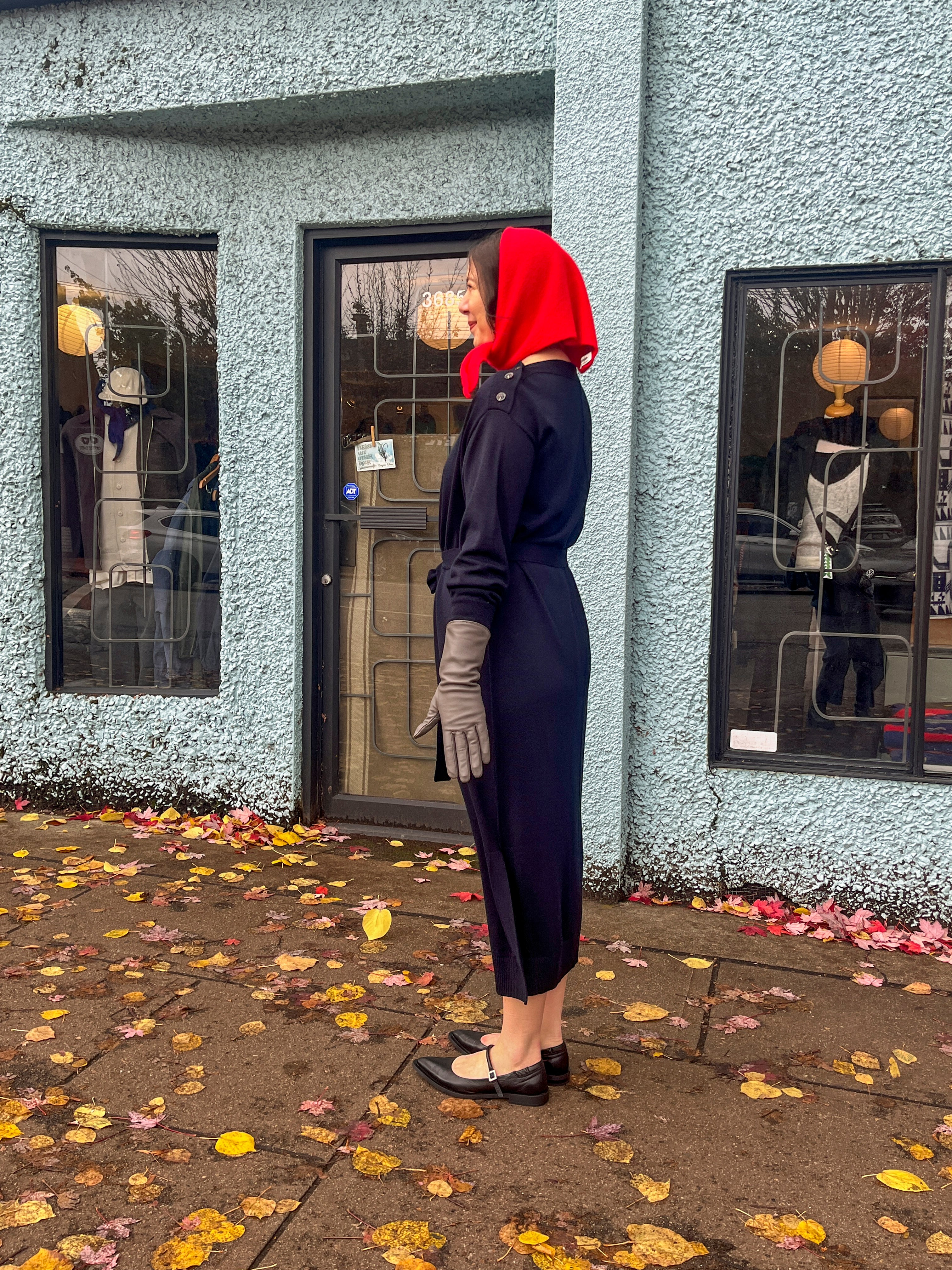 Soeur - Clea Knit Dress - Navy - side