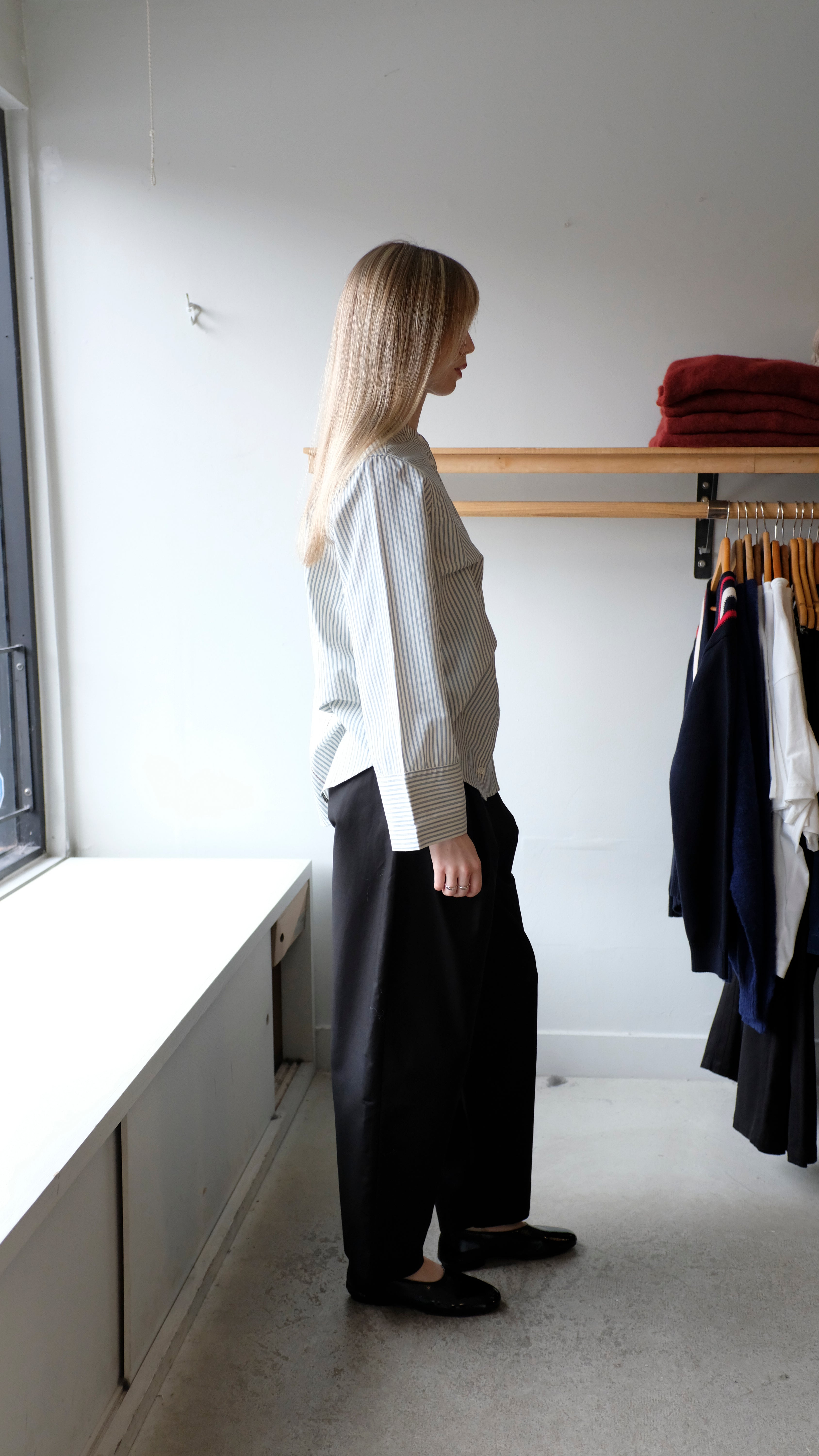 Soeur - Bermudes Shirt - Off-White/Black - flat side