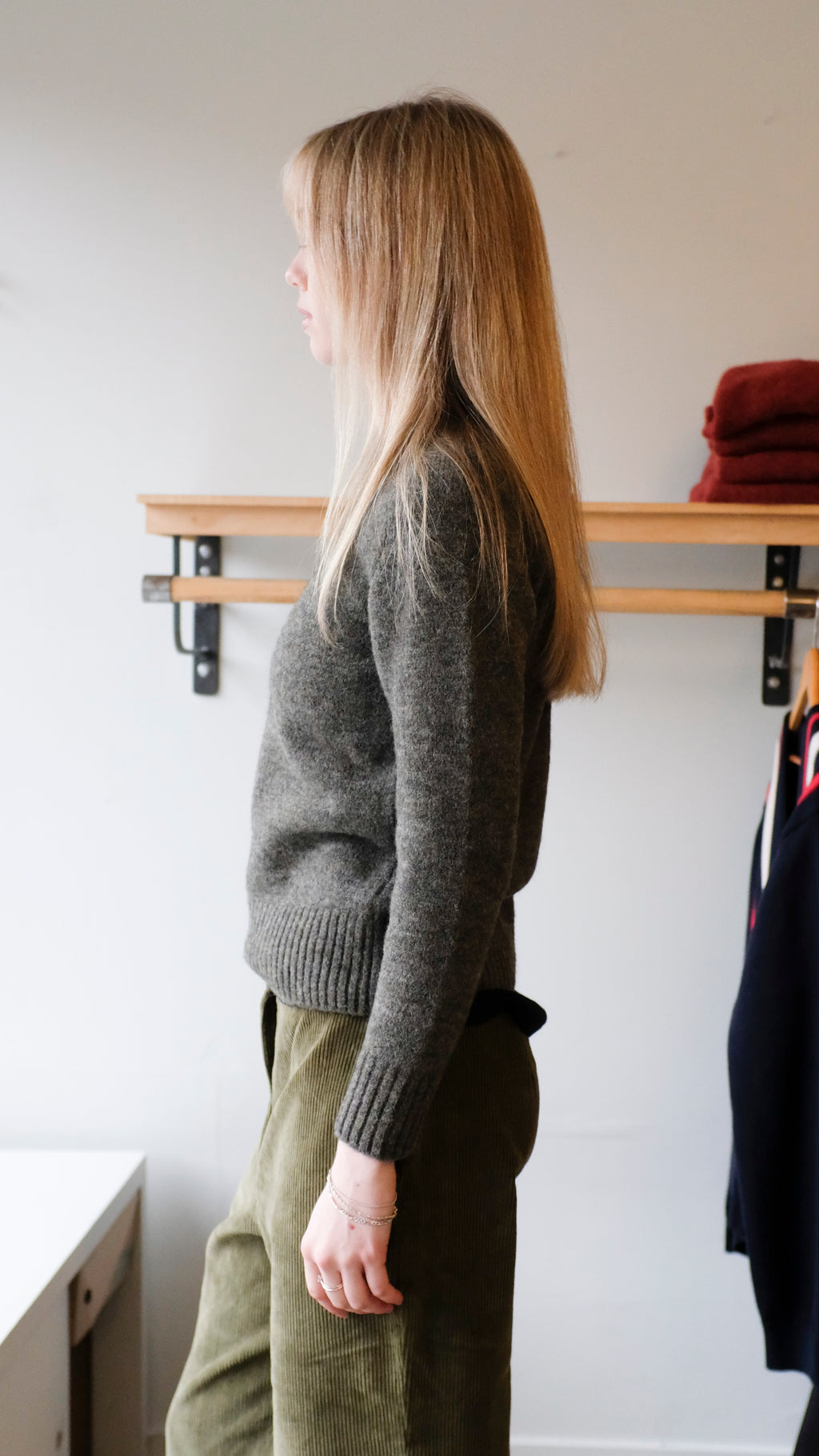 Soeur - Envie Sweater - Heather Grey - side
