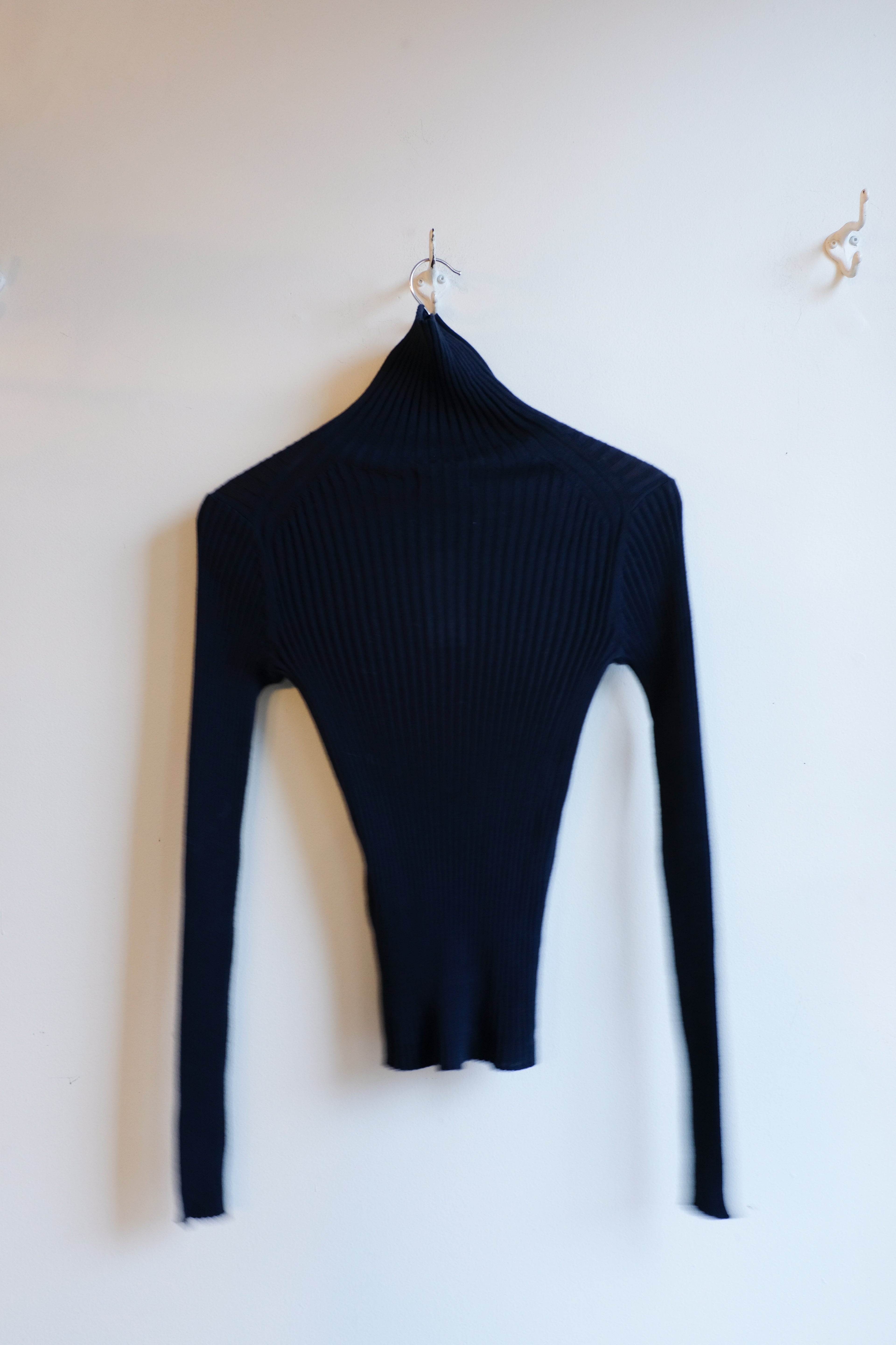 Soeur - Filao Turtleneck Sweater - Navy - flat back