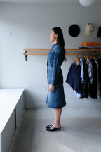 Halo Denim Skirt - Blue