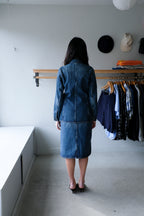 Halo Denim Skirt - Blue