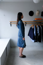 Halo Denim Skirt - Blue