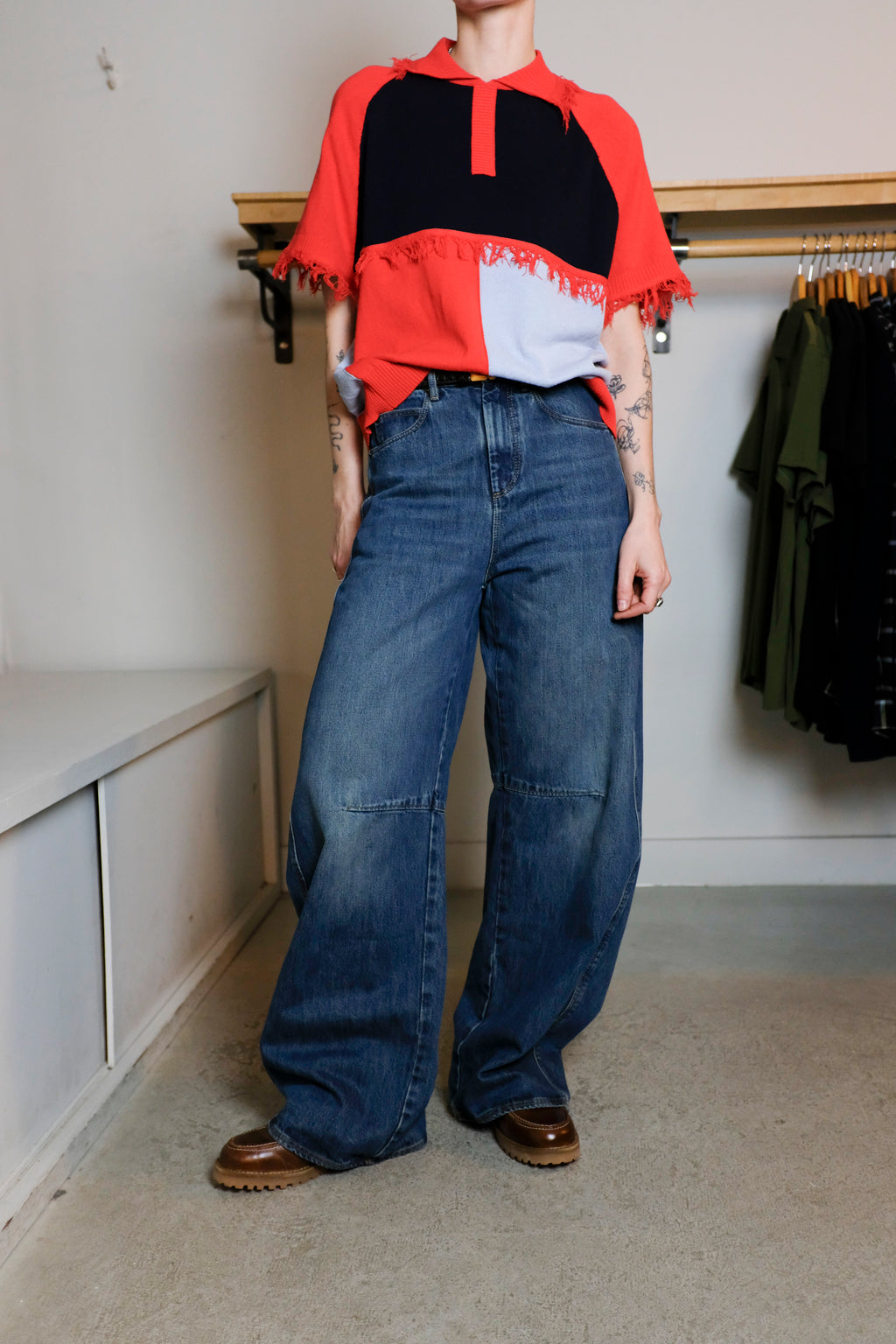 Soeur - Gaspard Jeans - Blue/Green - Front
