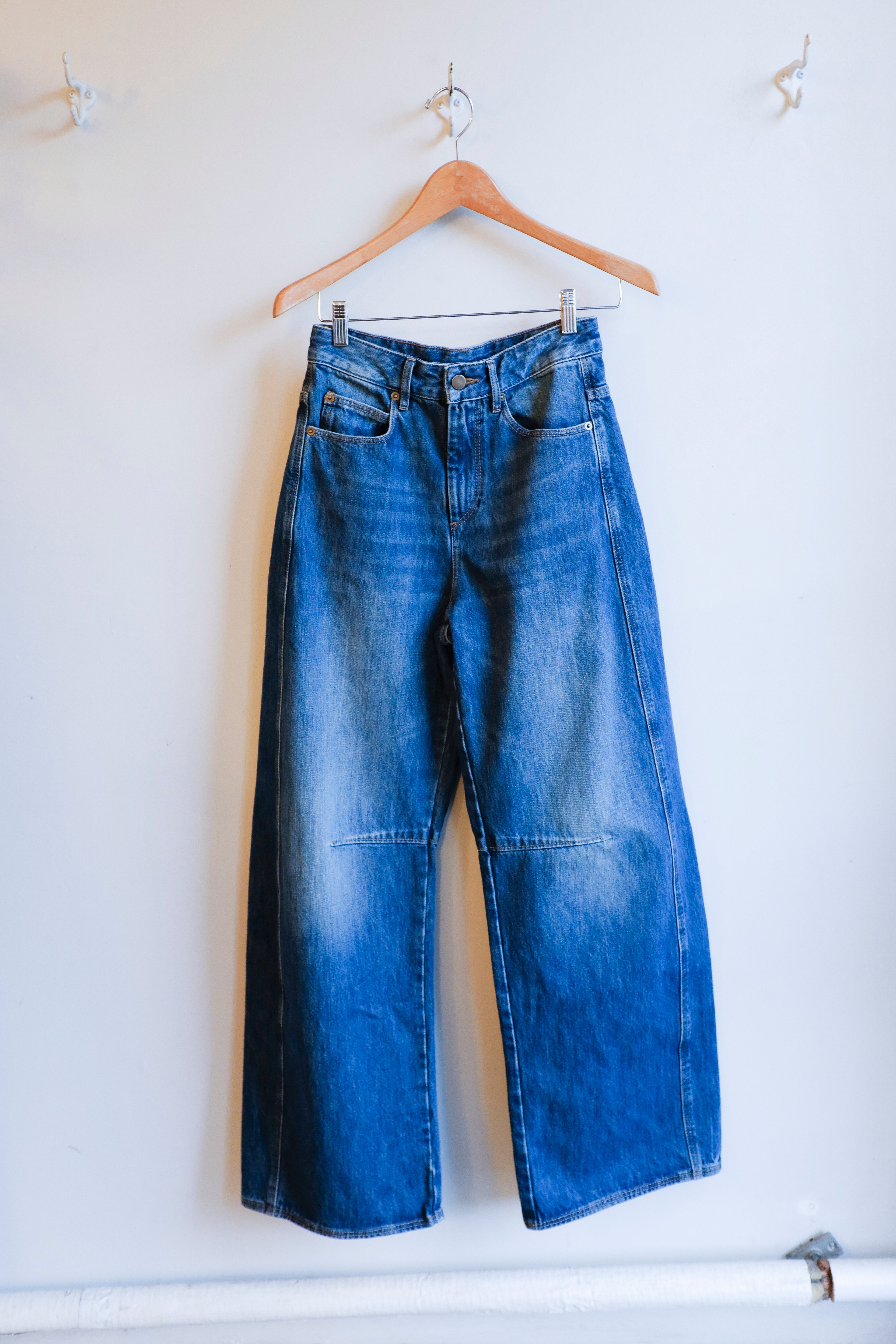 Soeur - Gaspard Pants - Blue/Green - flat front