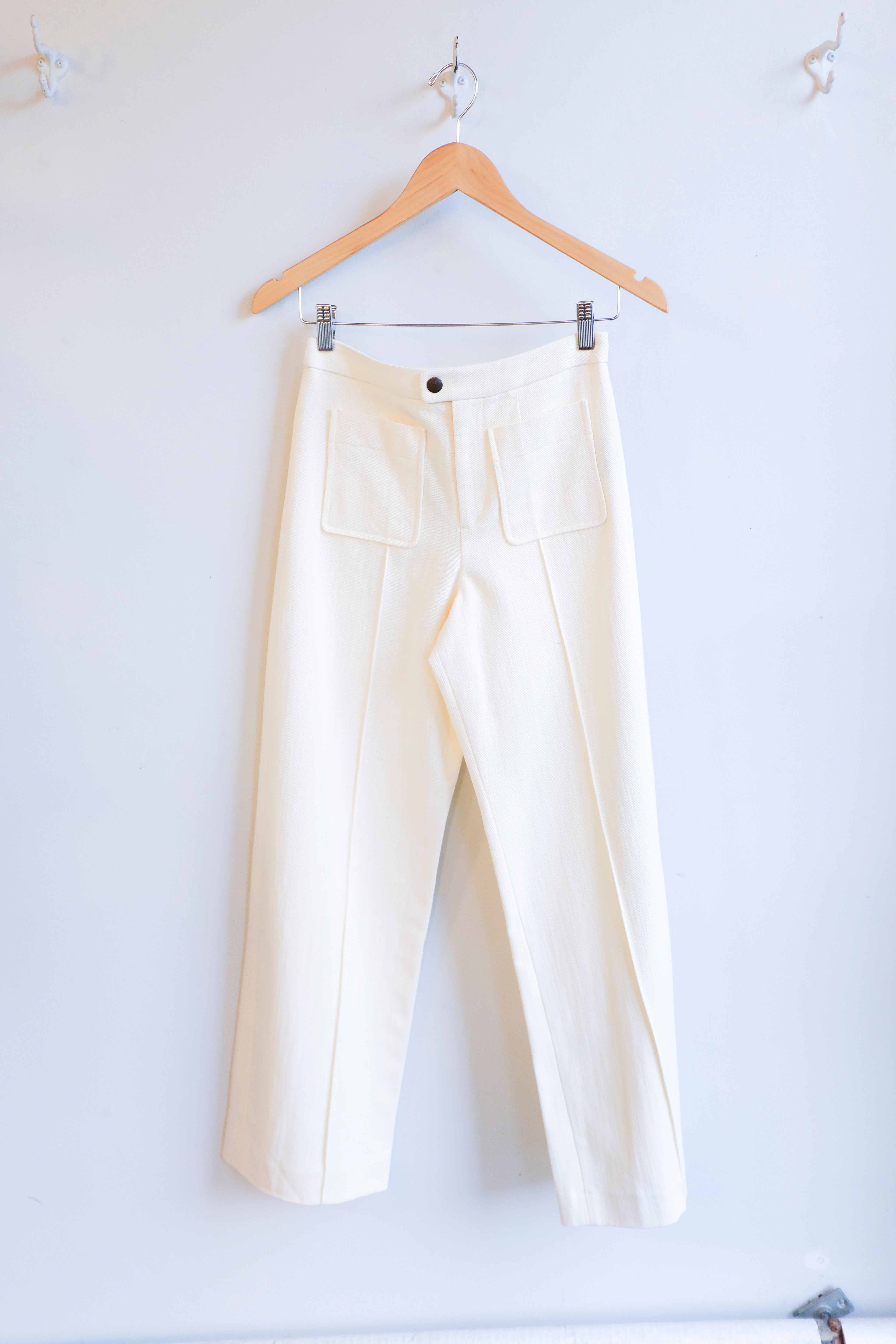 Soeur - Harry Pants - Cream - flat front