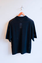 Soeur - Harvey Merino Wool Polo - Black - flat back