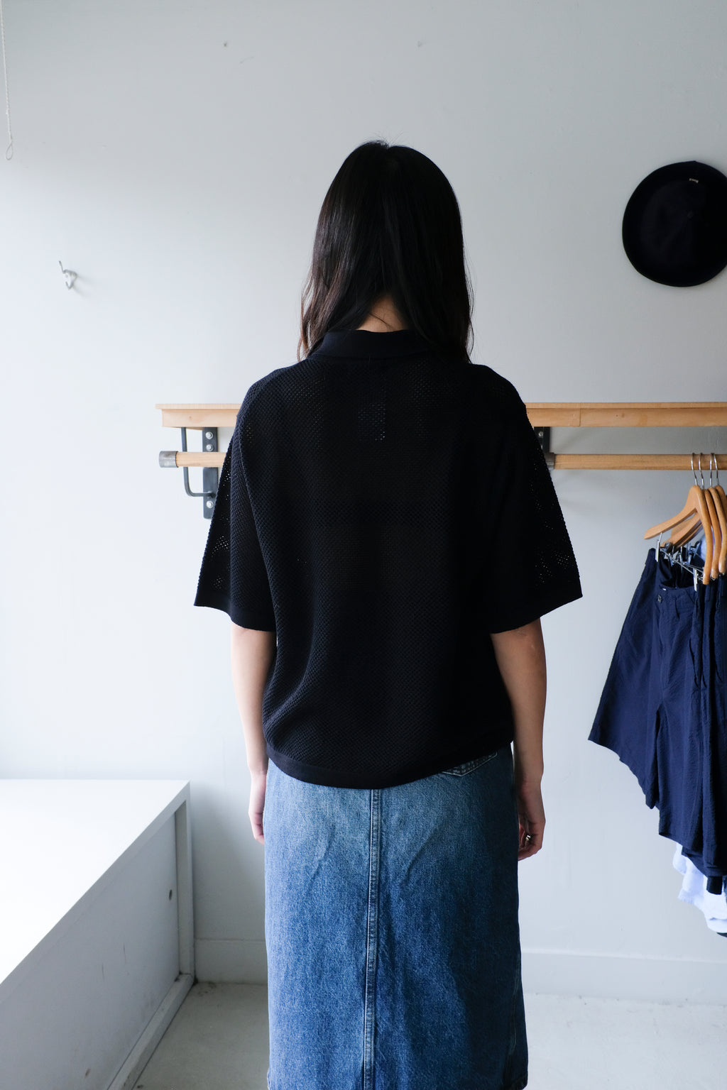 Harvey Merino Wool Polo - Black