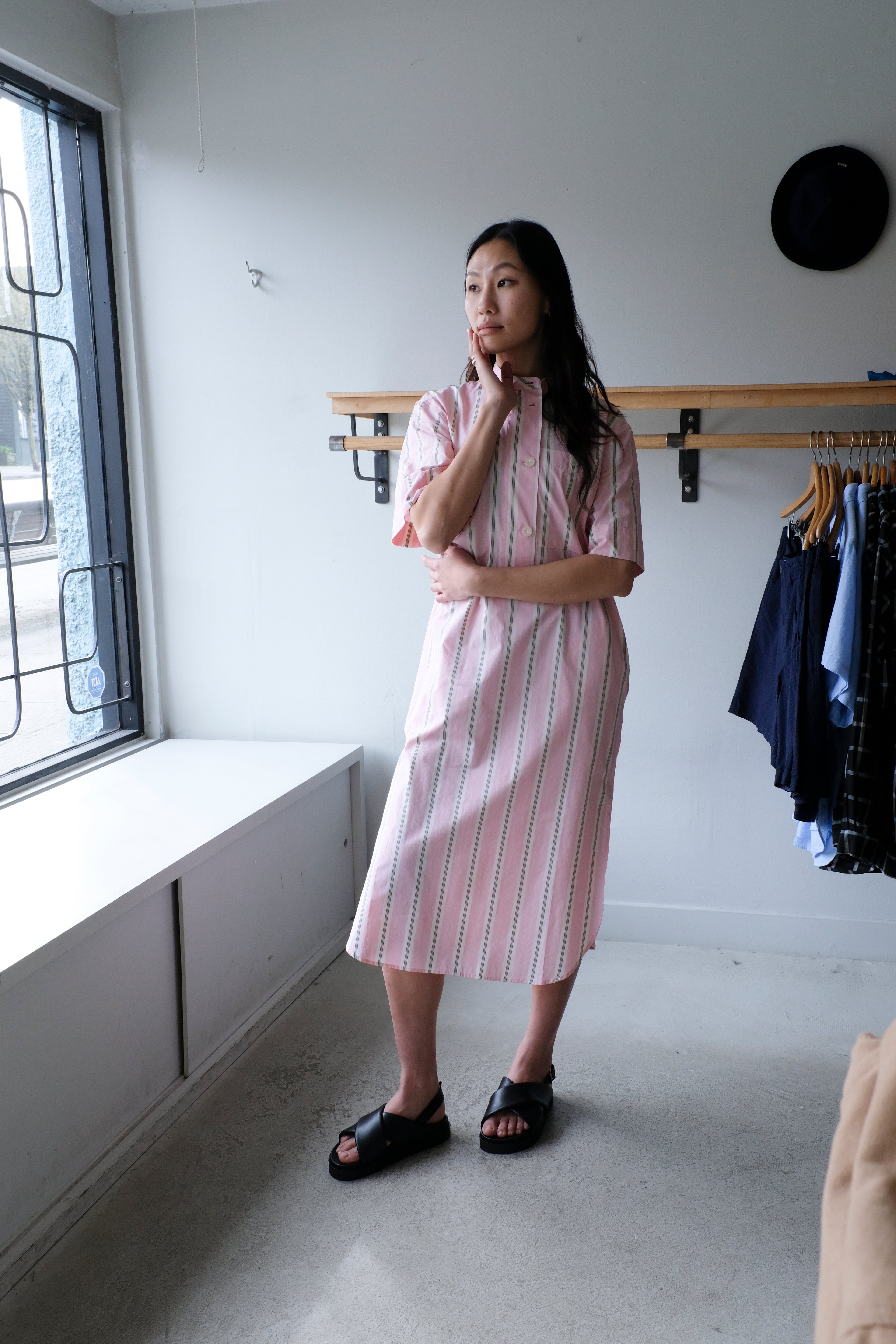 Ilya Dress - Pink/Grey