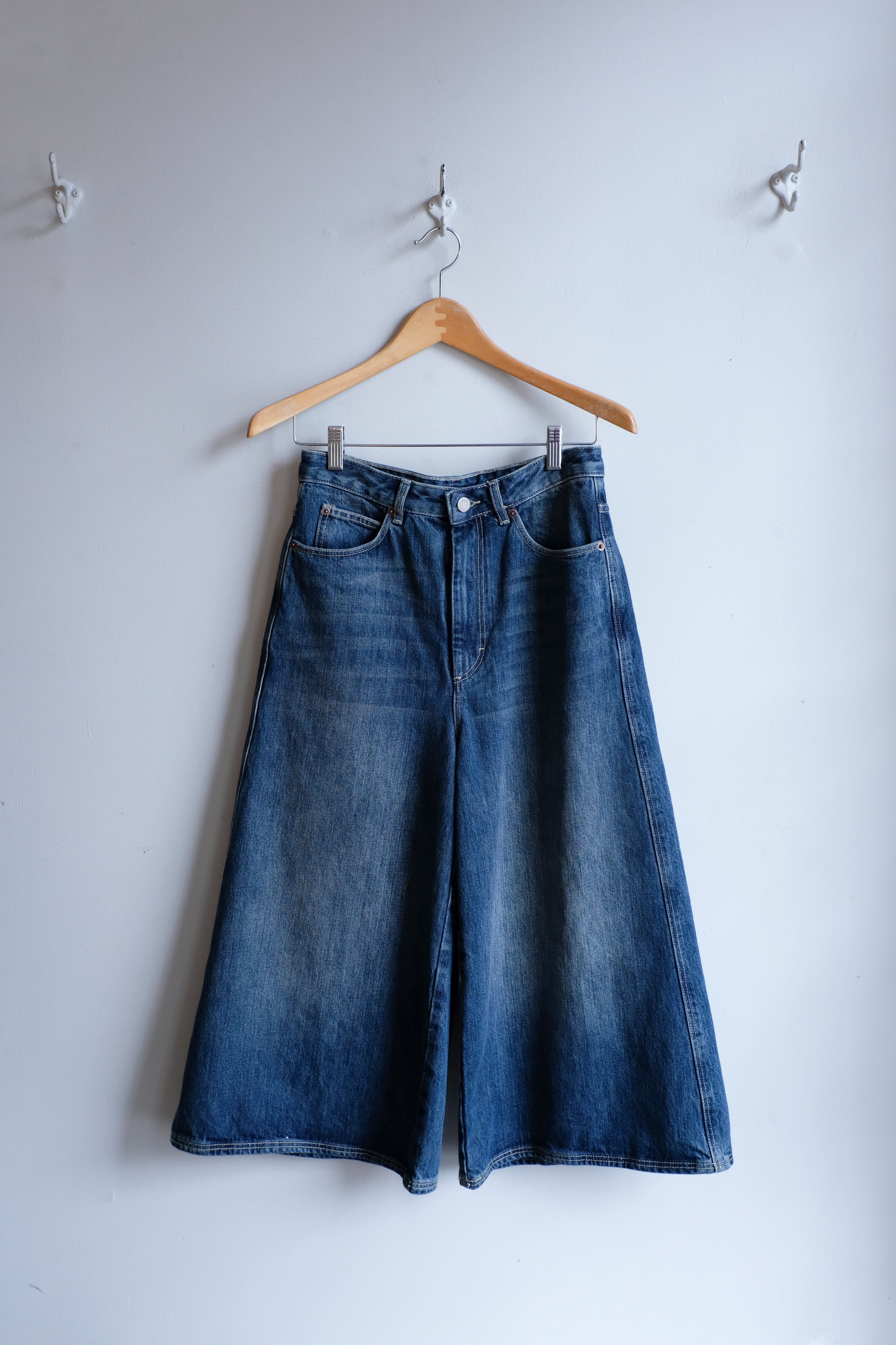 Joyce Culotte Jeans - Washed Denim