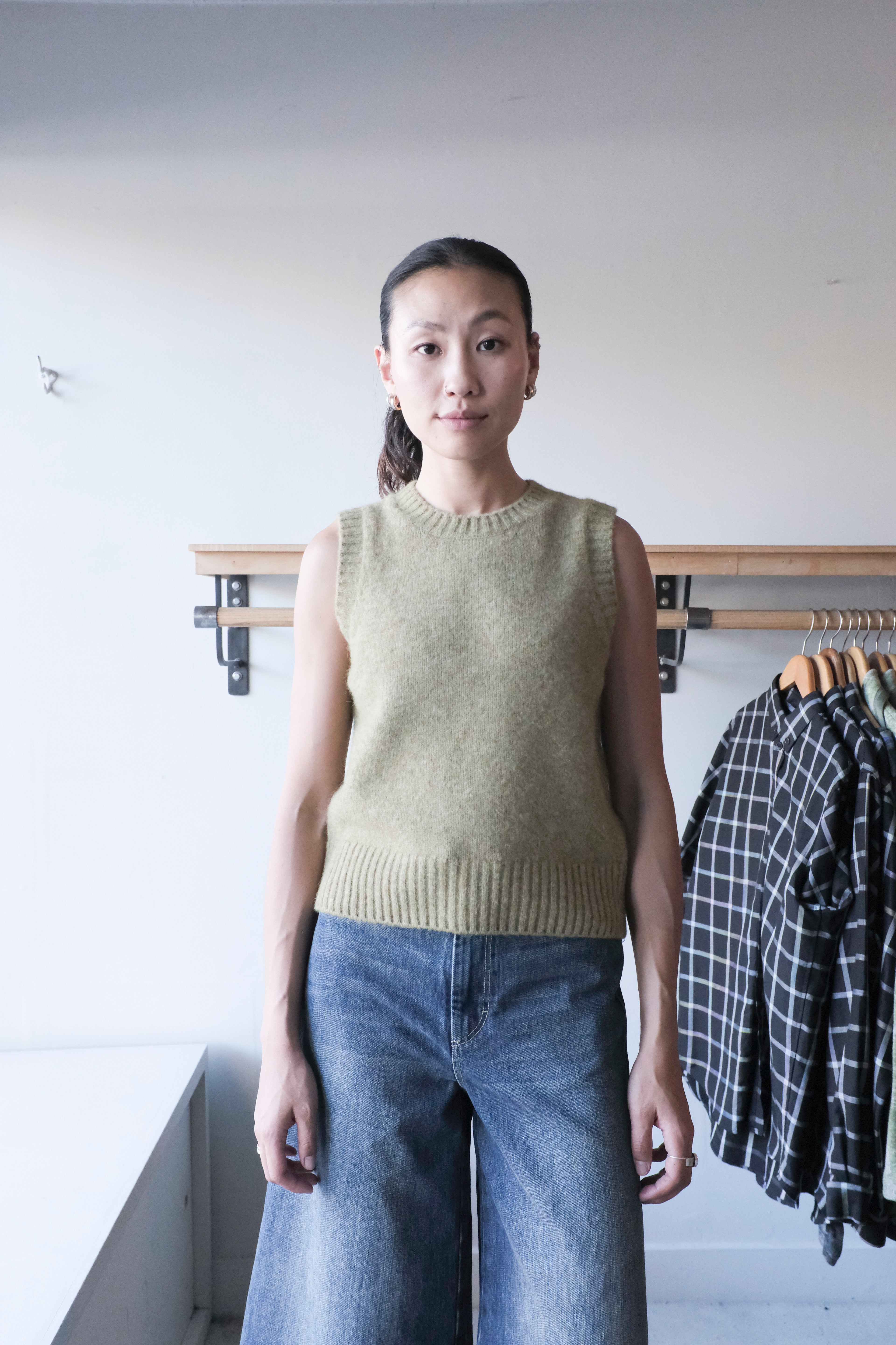 Namaste Sweater Vest - Sage