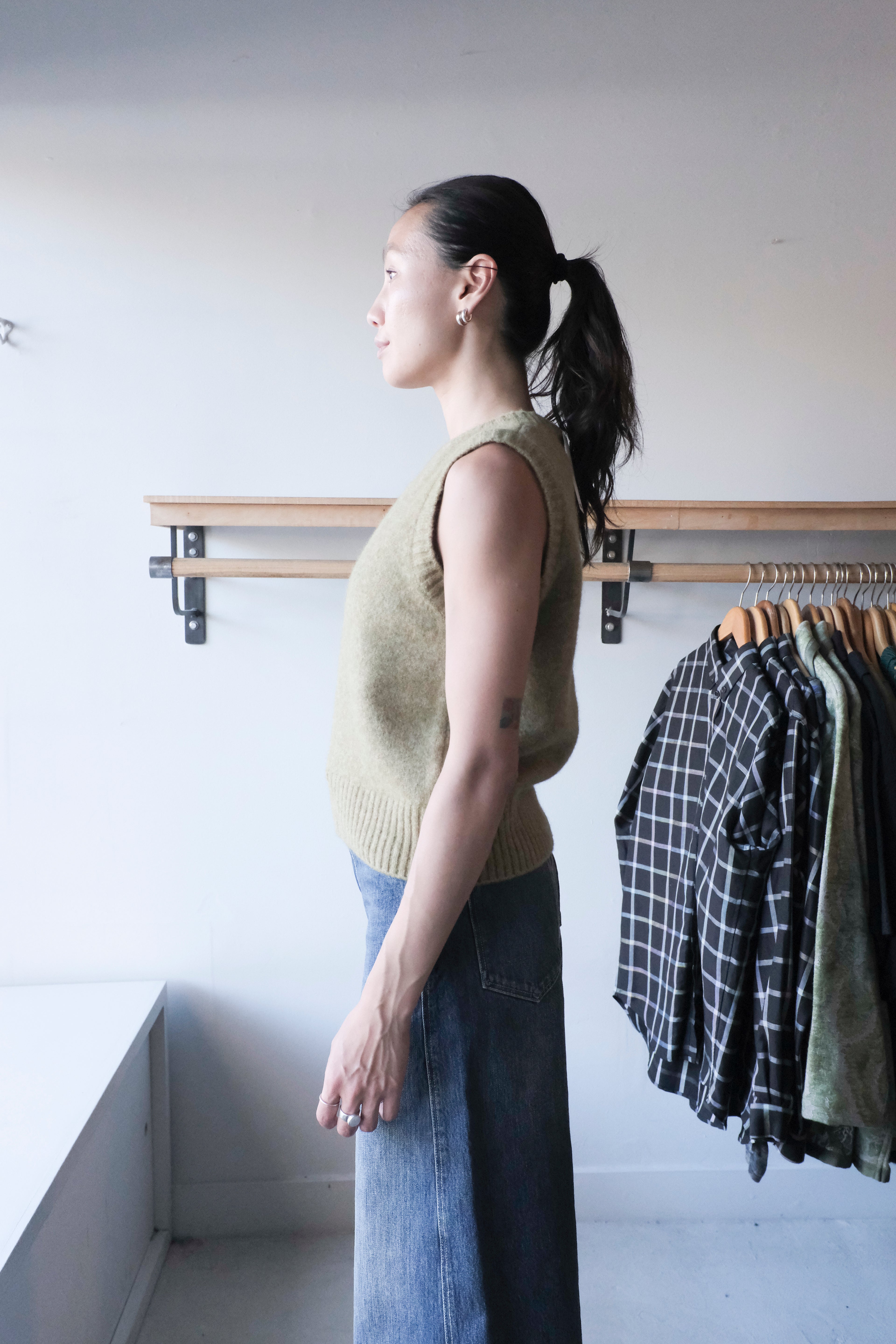 Namaste Sweater Vest - Sage