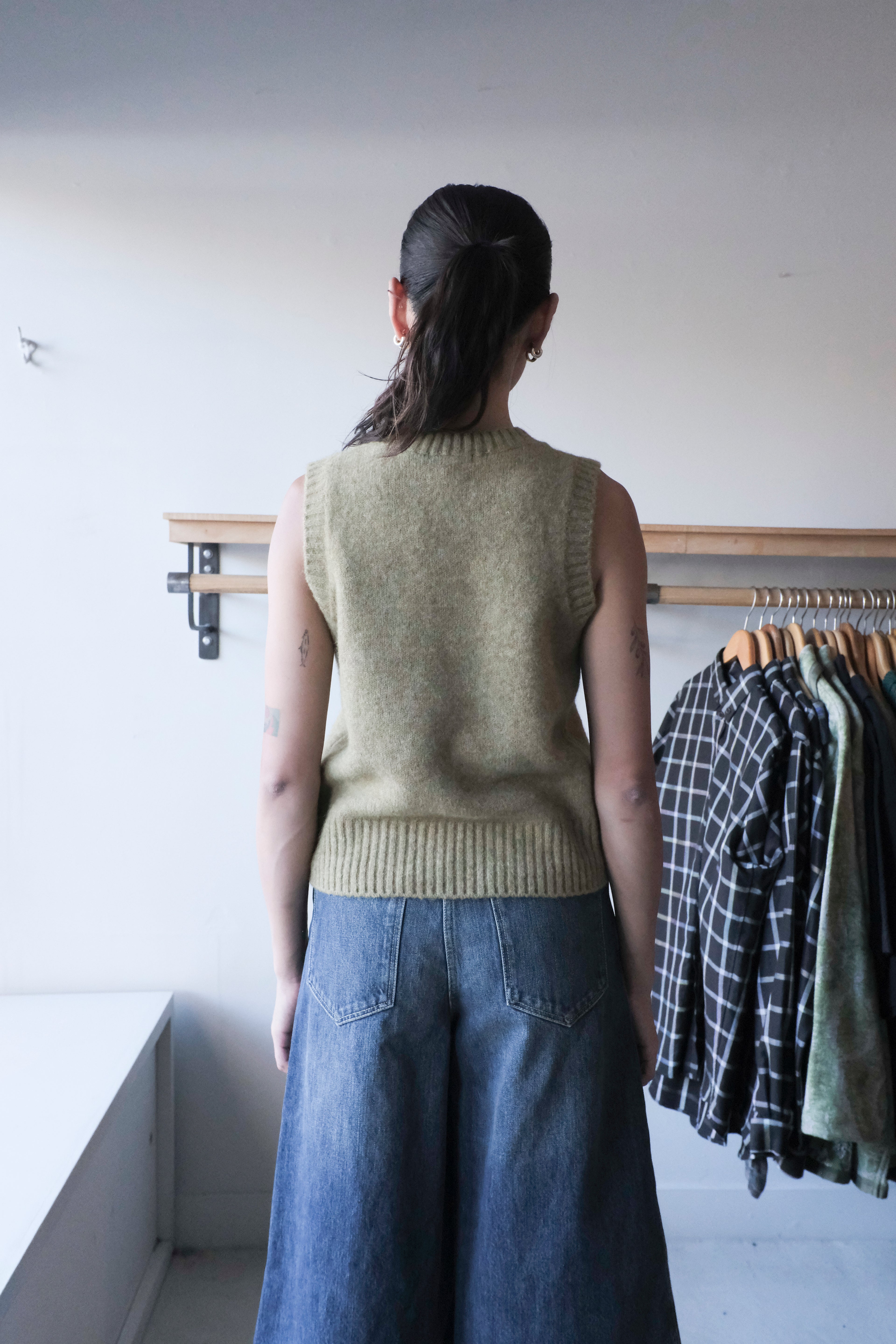 Namaste Sweater Vest - Sage