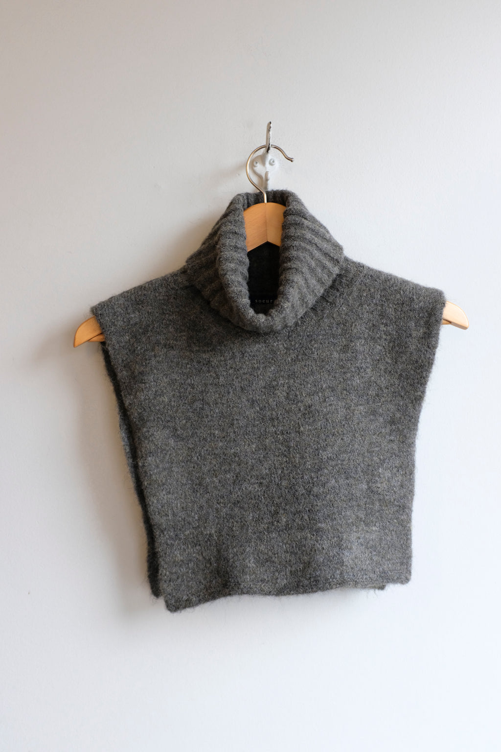 Soeur - Orion Knit Collar - Heather Grey - flat front