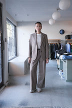 Delilah Flannel Blazer - Driftwood