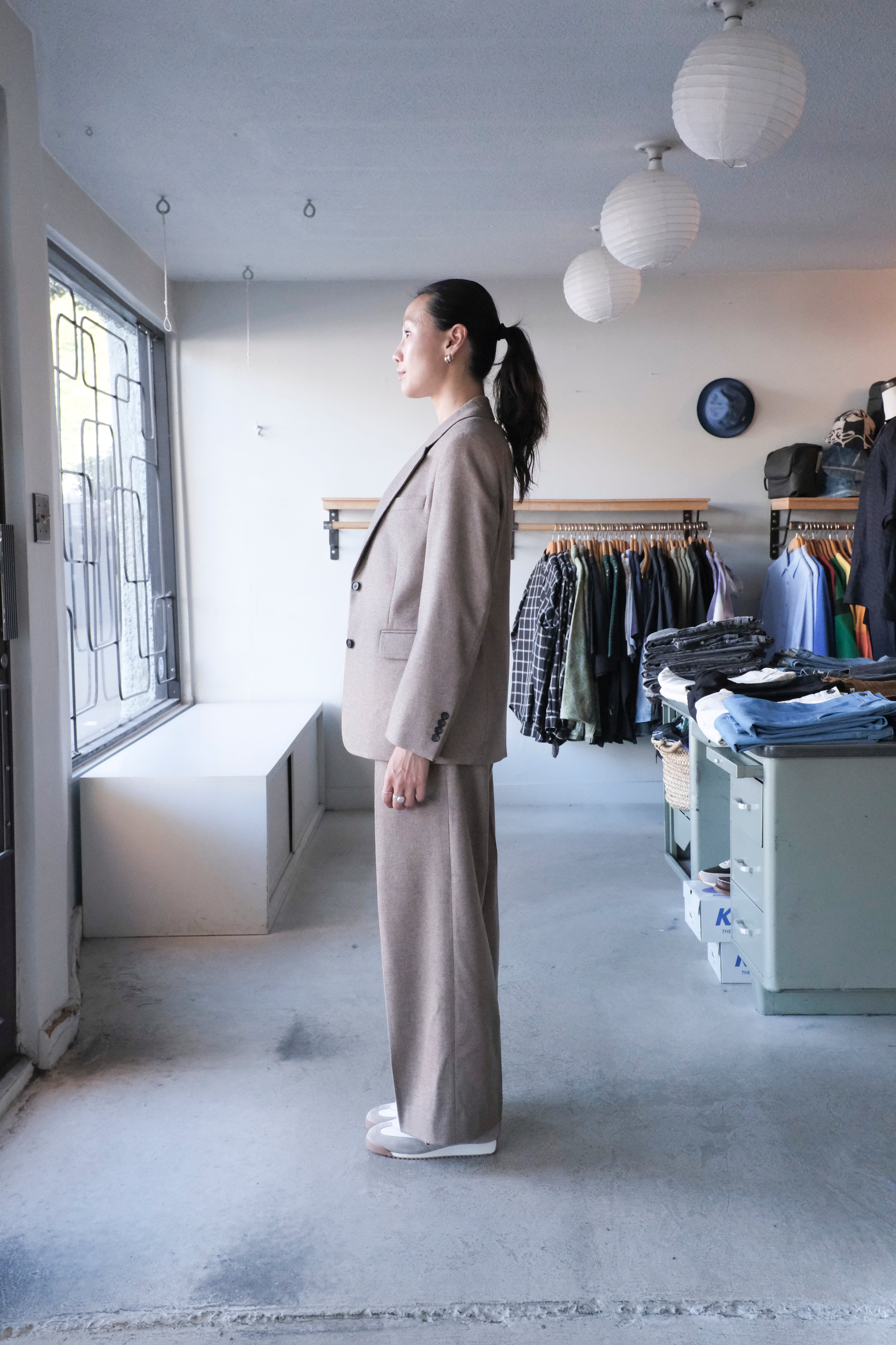 Delilah Flannel Blazer - Driftwood