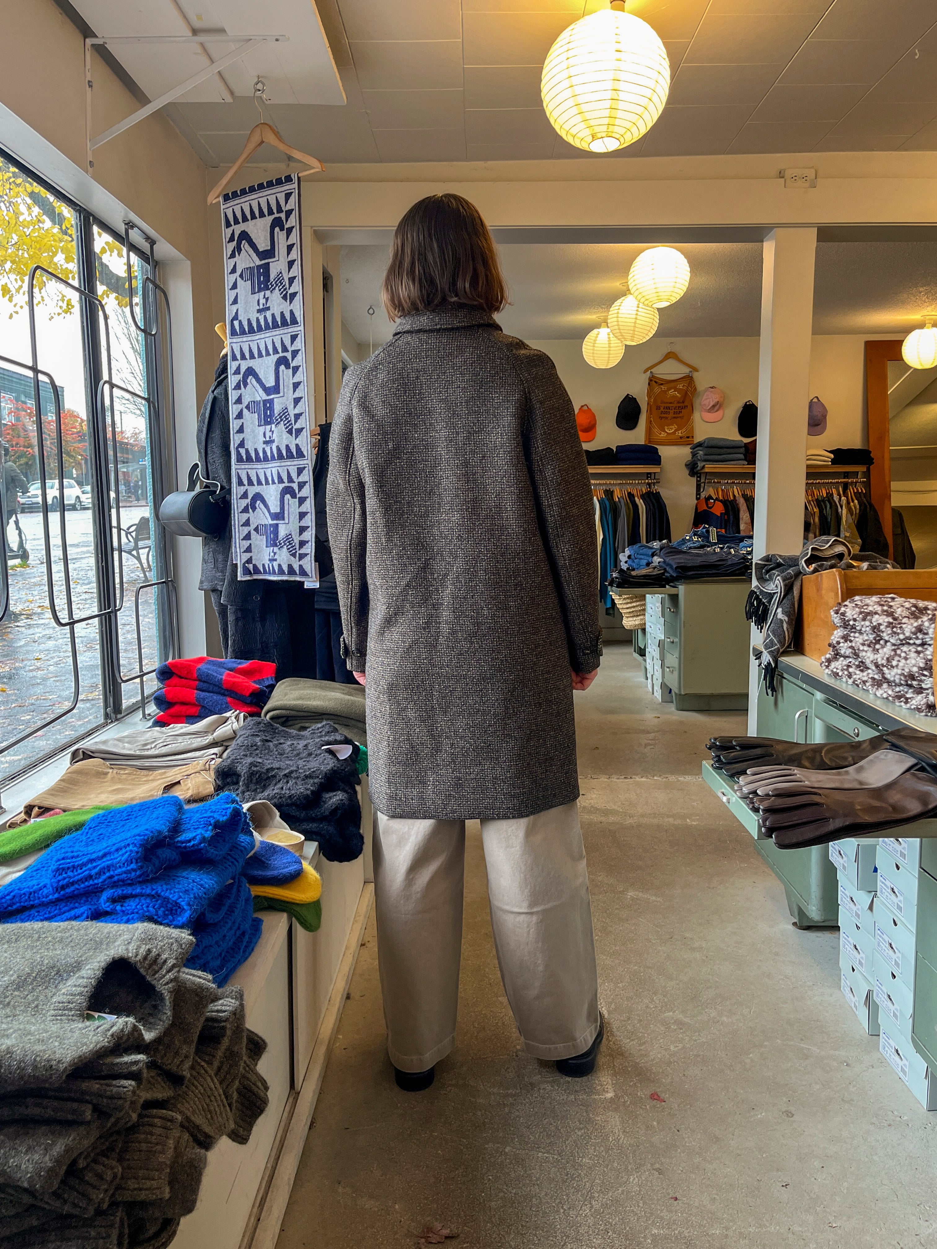 Soeur - Simba Wool Coat - Brown/Black -  back