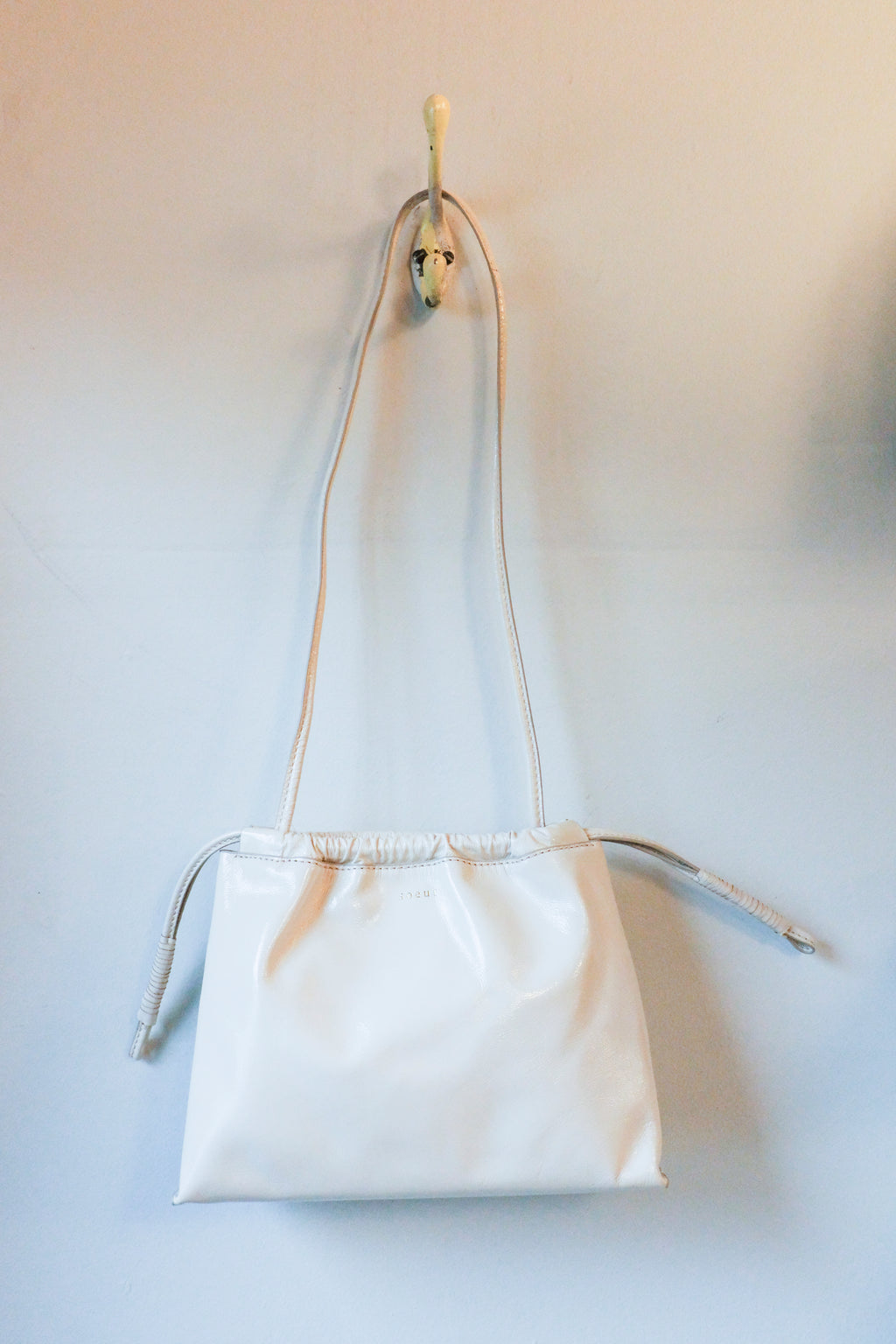 Soeur - Suzette Bag - Ivory Patent - Flat