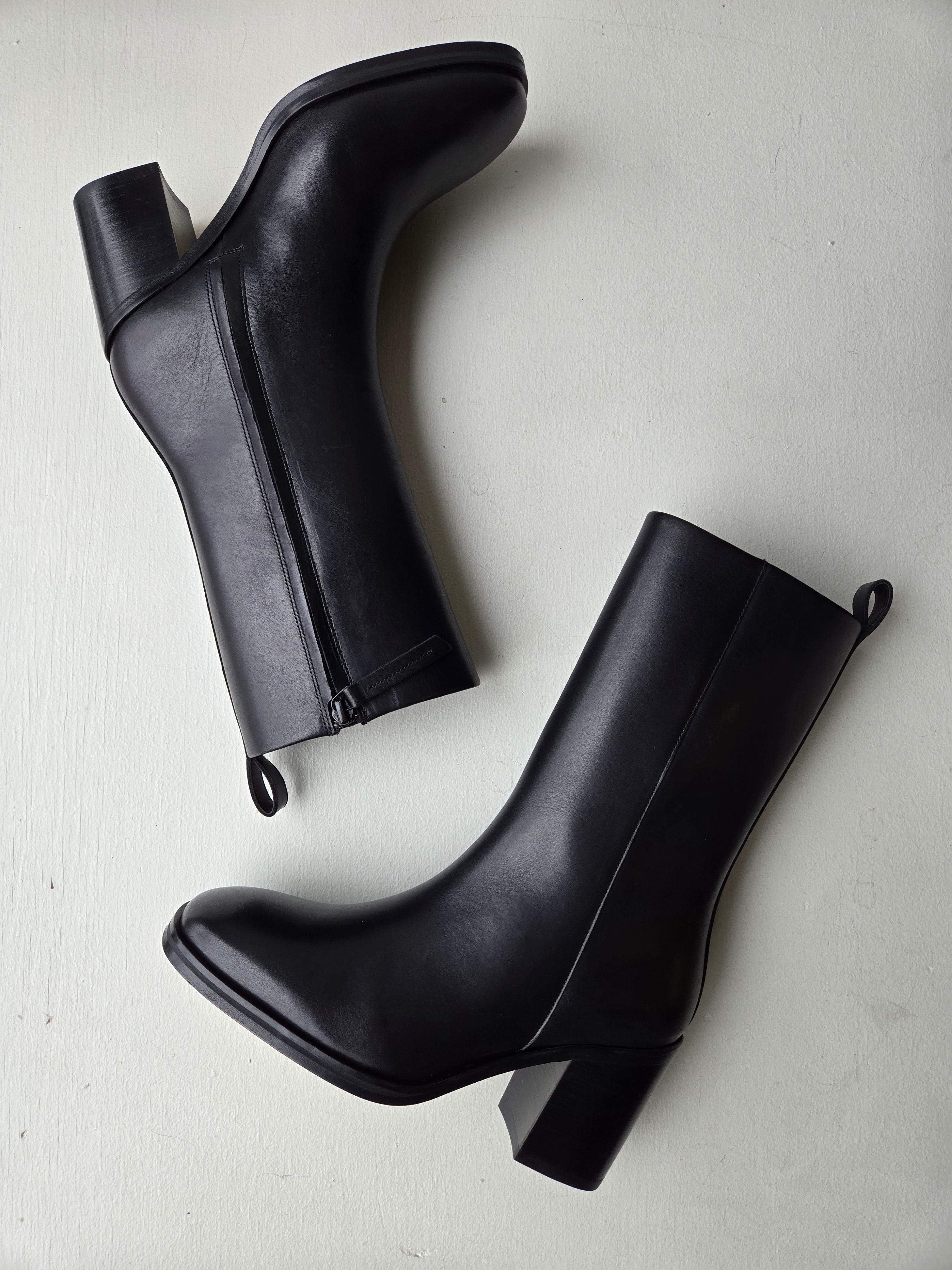 Soeur Cara Heeled Ankle Boots - Black