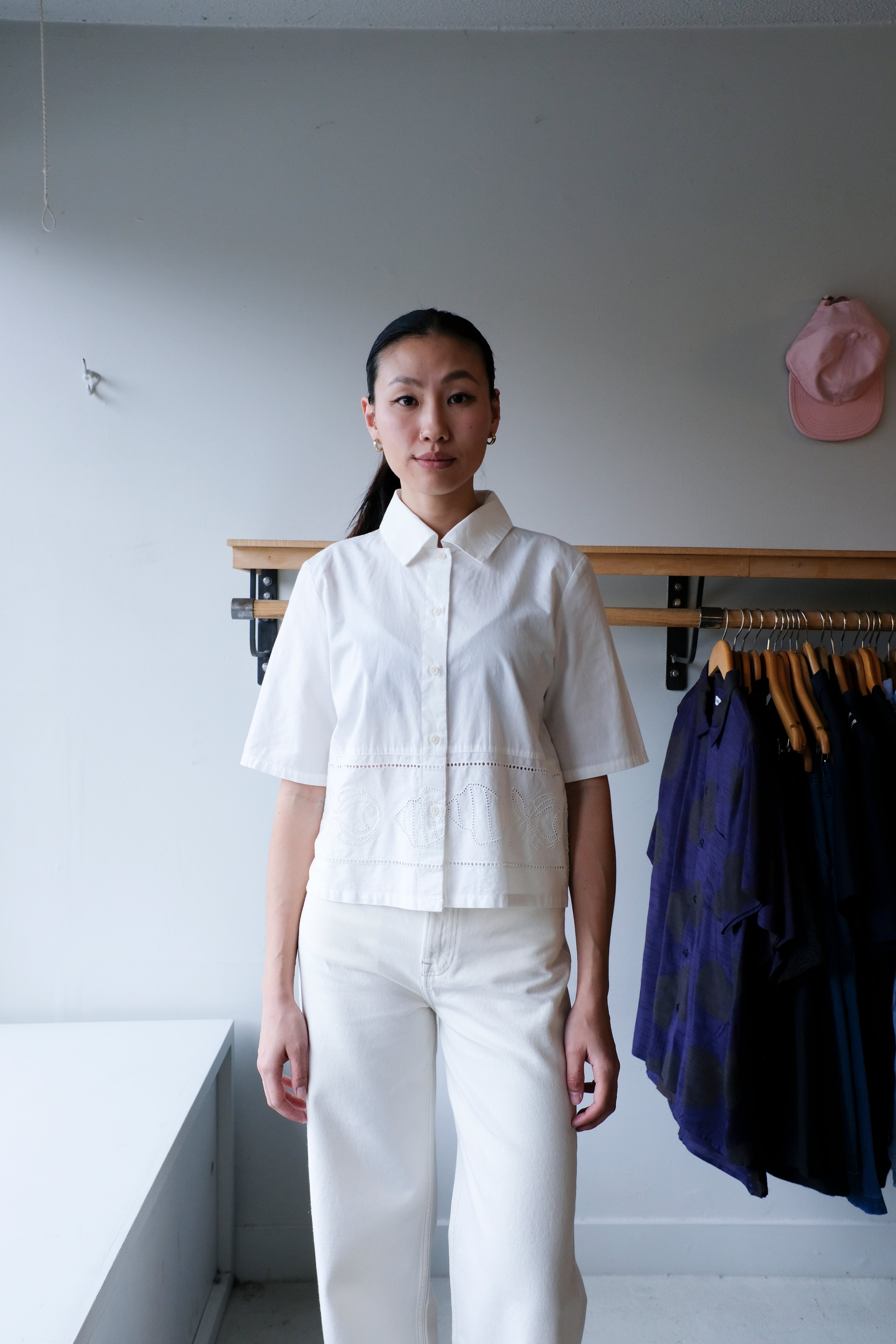 Ane Blouse - White Vainica